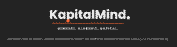 Logo von KapitalMind mit dem Slogan „Mindset. Klarheit. Kapital.“ auf schwarzem Hintergrund – steht für ehrliche, fundierte Inhalte über Mindset, persönliche Weiterentwicklung und finanzielle Bildung